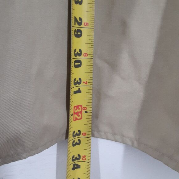 Vintage Dickies Shirt Mens XL 17 17-1/2 Beige Button Up Long Sleeve 32/33 USA - Picture 8 of 8